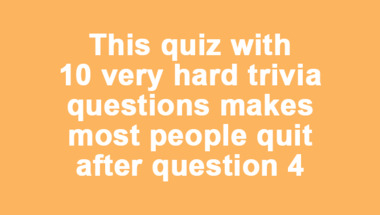 Trivia Quiz for smart people