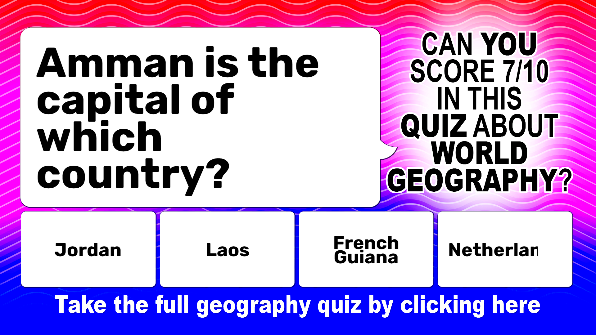 Geography Trivia Quiz