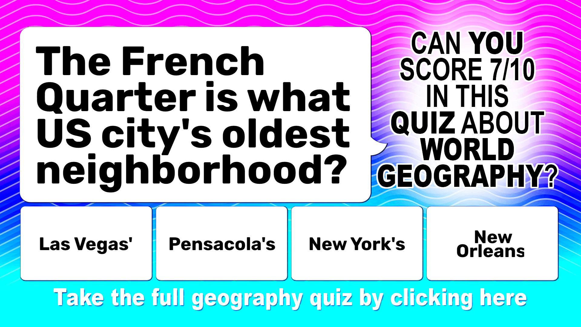 Geography Trivia Quiz