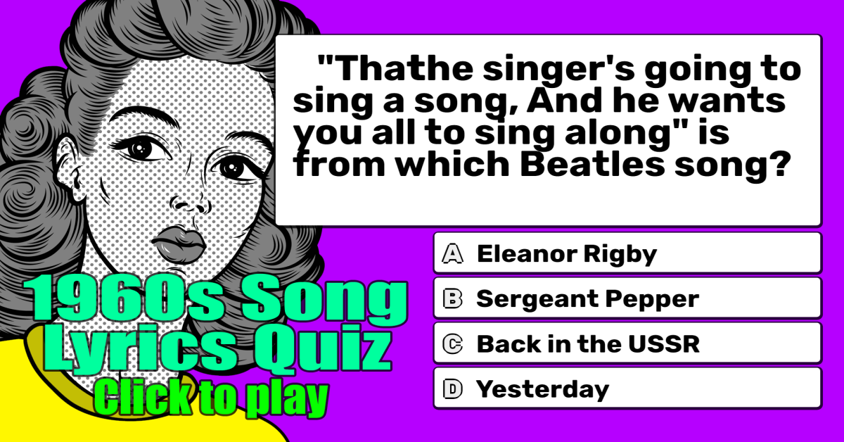1960s song lyrics quiz