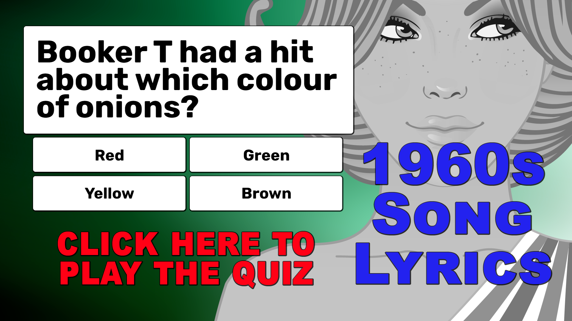1960s Song Lyrics Quiz