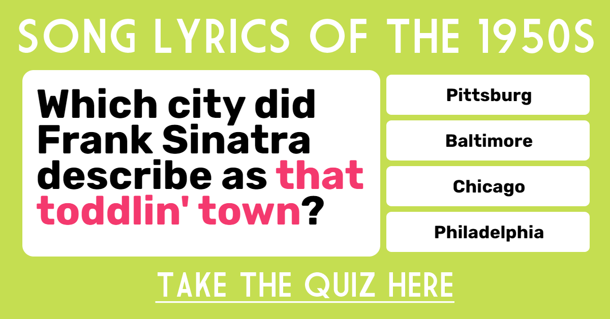 1950s Song Lyrics Quiz