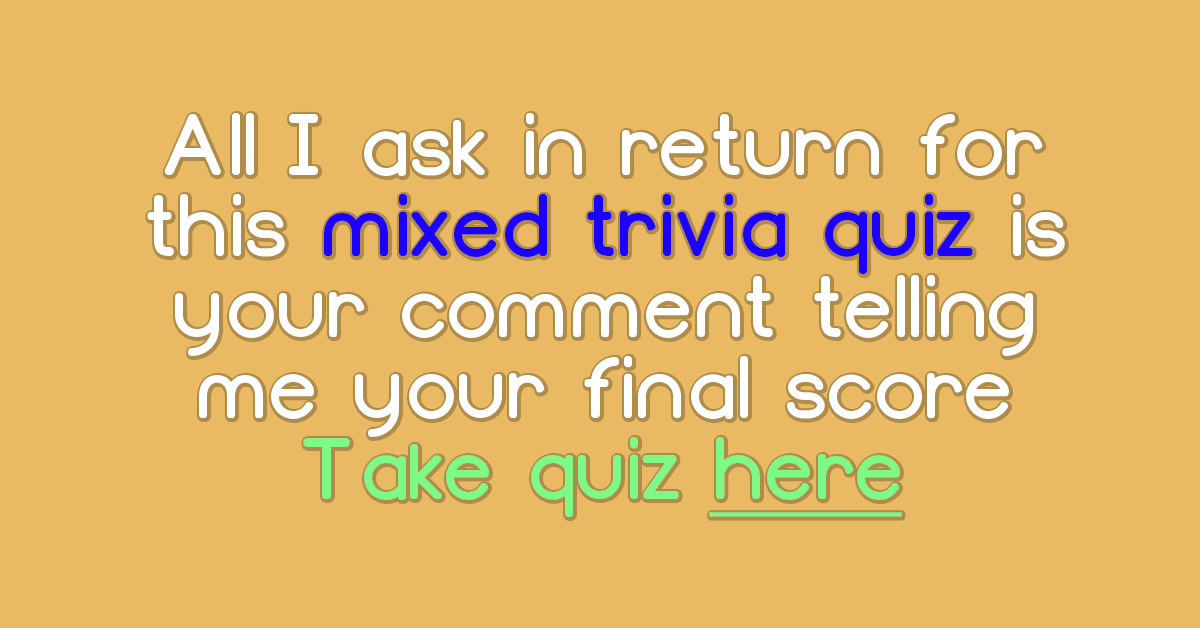 Very Hard Trivia Quiz Very Hard Trivia Quiz