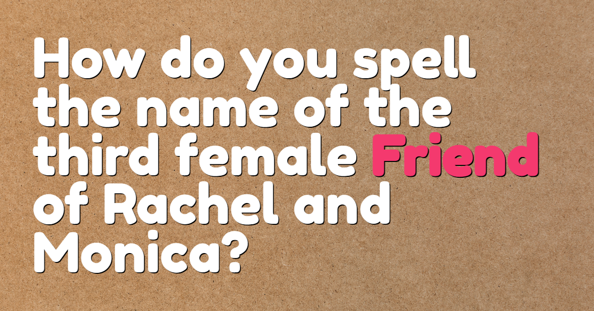 Spelling Words Quiz