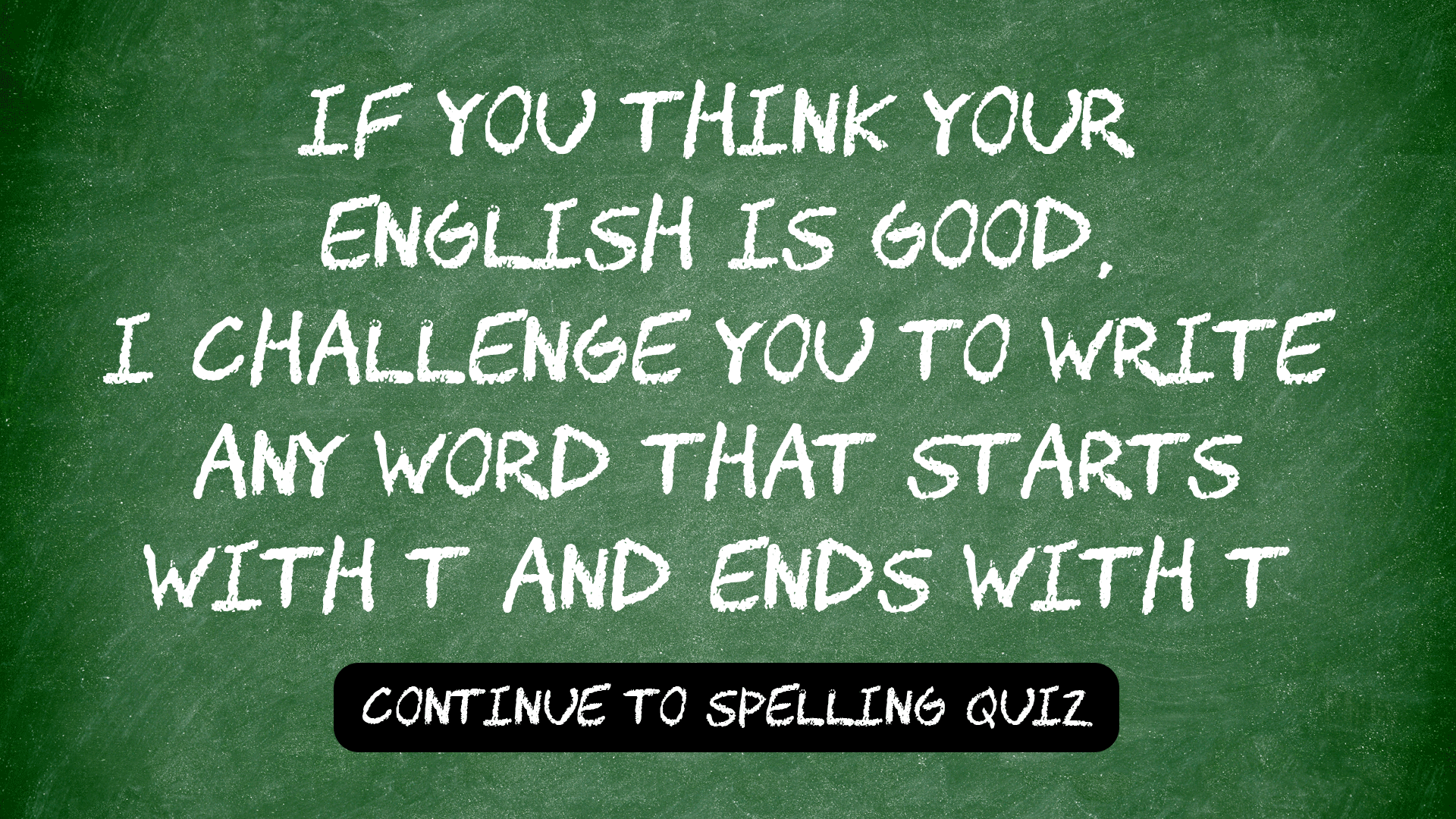 Spelling Quiz